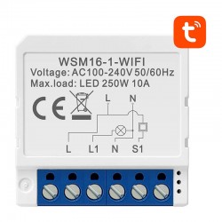 Avatto Έξυπνος Ενδιάμεσος Διακόπτης WiFi WSM16-W1 TUYA (Λευκό)