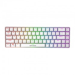 Μηχανικό πληκτρολόγιο Fifine GK1W, 65% RGB (λευκό)
