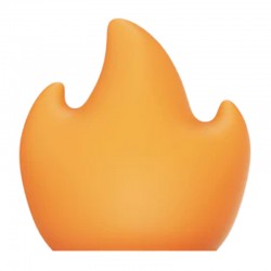 Αμπαζούρ με μοτίβο φλόγας για τη λάμπα Flextail Tiny Pump 2X (πορτοκαλί)