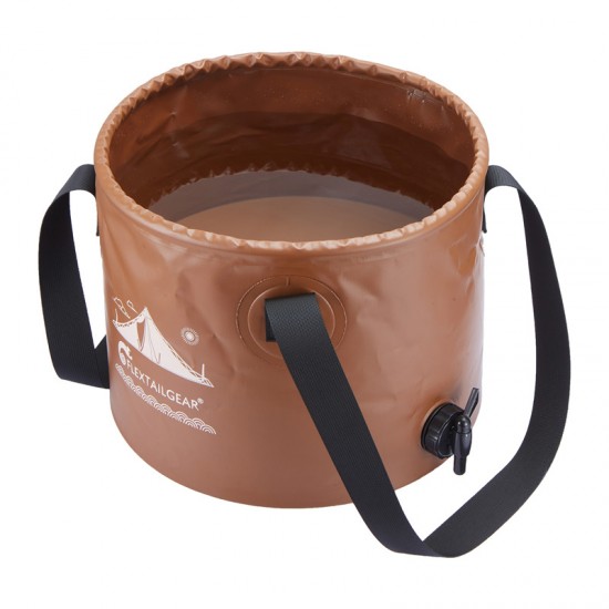 Flextail Flex Bucket 20L Πτυσσόμενος κουβάς (Καφέ)