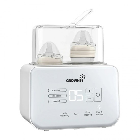Πολυλειτουργικός θερμαντήρας μπιμπερό Grownsy (λευκός)