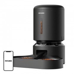 PETLIBRO Granary Διανομέας τροφής για κατοικίδια 5 λίτρων με διπλό μπολ (Μαύρο)