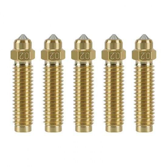 Σετ ακροφυσίων από σκληρυμένο ορείχαλκο 0,2 mm για το ELEGOO Centauri Carbon