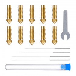 Σετ ακροφυσίων από ορείχαλκο για ELEGOO Neptune 4 Plus / 4 Max (0,4 mm x4, 0,6 mm x2, 0,8 mm x2, 1,0 mm x2)