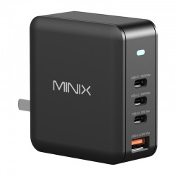 Φορτιστής τοίχου Minix P165 GaN με 3 θύρες USB-C και 1 θύρα USB-A