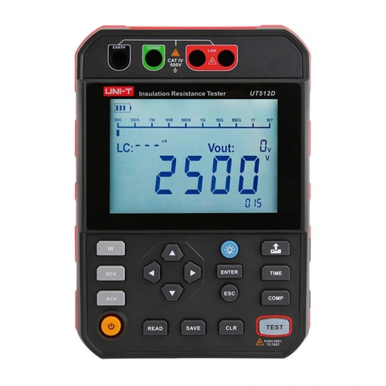 Uni-T UT512D Μετρητής αντίστασης μόνωσης υψηλής τάσης