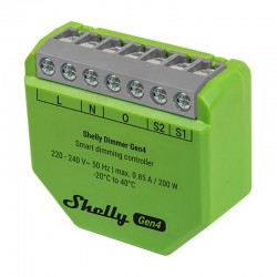 Shelly Dimmer Gen4: Έξυπνος ρυθμιστής έντασης φωτισμού με Zigbee/Matter