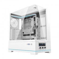 Darkflash DY450 θήκη υπολογιστή χωρίς ανεμιστήρες (λευκό)