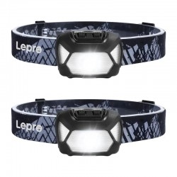 Σετ 2 φακών κεφαλής LEPRO 320015-2 με μπαταρία, 200 lumen
