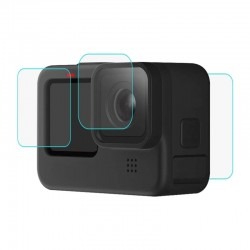 Προστατευτικό οθόνης από σκληρυμένο γυαλί Puluz 9H για GoPro HERO12/11/10, μαύρο