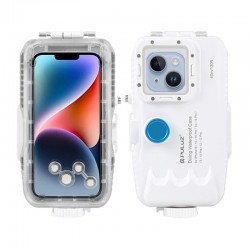 Αδιάβροχη θήκη Puluz για iPhone (40 μ.) με μονόδρομη βαλβίδα (Λευκή)
