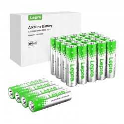 LEPRO 130002-24 Αλκαλικές μπαταρίες τύπου AA R6, συσκευασία των 24 τεμαχίων