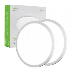 LEPRO 1500038-DW-EU-2 Φωτιστικό οροφής, 18 W, 1800 lm, σε συσκευασία των 2 τεμαχίων