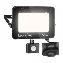 LEPRO 340006-DW-EU Προβολέας LED 50W 5000K IP65 με αισθητήρα κίνησης