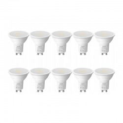 LEPRO 200081-DW-EU-10 Λαμπτήρας LED GU10, 4,5 W, 345 lm, 6500 K, 100°, 10 τεμ.