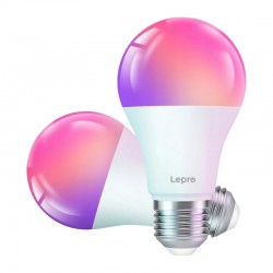 LEPRO B1-EU-2 Έξυπνος λαμπτήρας LED E27 με Wi-Fi, σε συσκευασία των 2 τεμαχίων