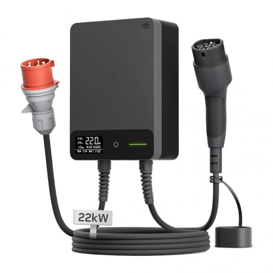 Wallbox dé 22kW με καλώδιο 15 m