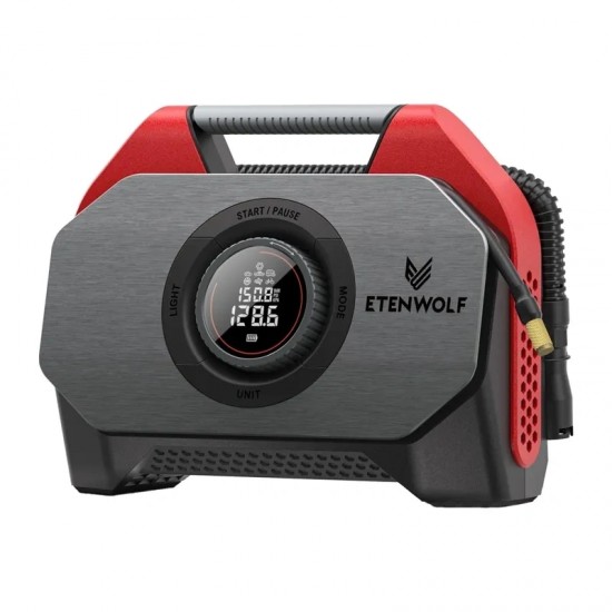 Αυτοκινήτου αεροσυμπιεστής Etenwolf S6 SE, 11,03 bar, 15.600 mAh (κόκκινος)