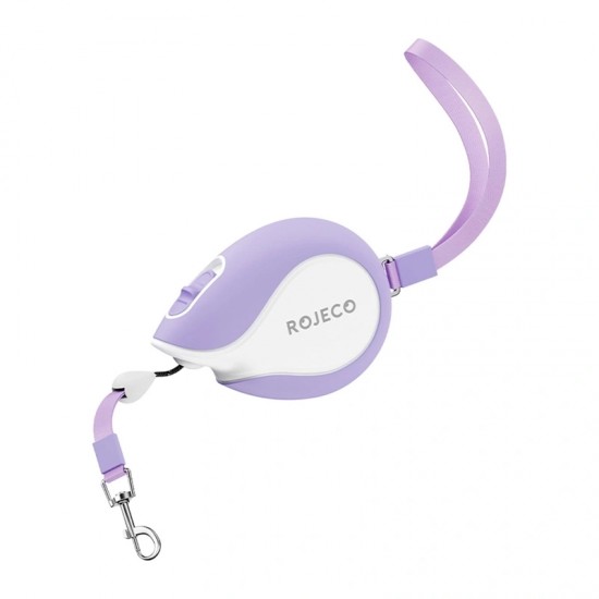 Ανασυρόμενο λουρί Rojeco Mini Pet 3 m (μοβ) RSSQYSMN3M-11