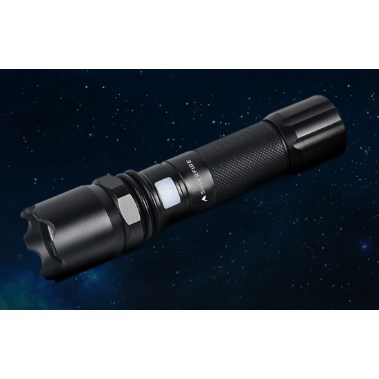 Φακός Superfire A10 – 550 lm, USB, 100–200 μ., 5 λειτουργίες