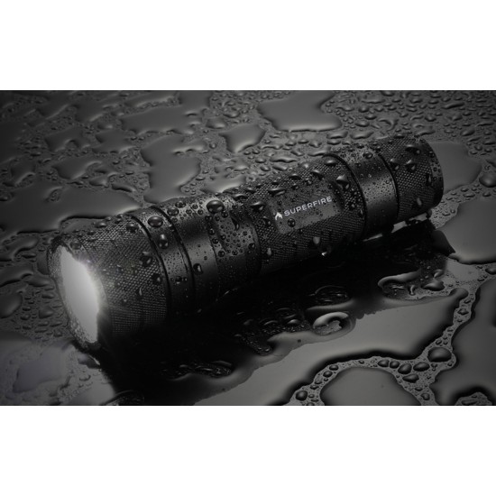 Φακός Superfire F3-L2 – 570 lm, 260 μ., 5 λειτουργίες, λειτουργία ζουμ