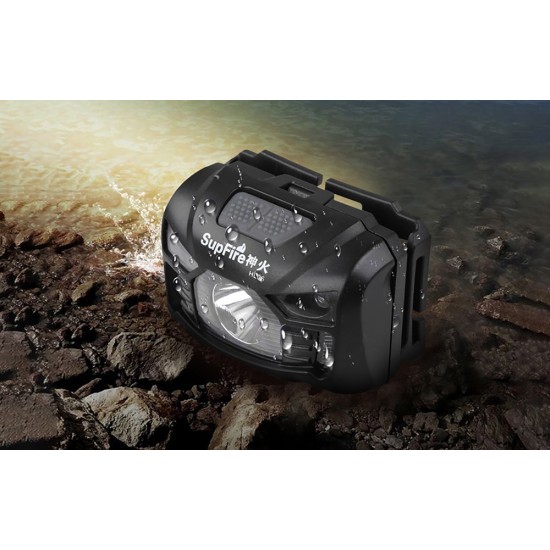 Superfire Φακός Κεφαλής HL06, 500lm, USB