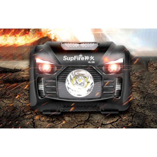 Superfire Φακός Κεφαλής HL06, 500lm, USB