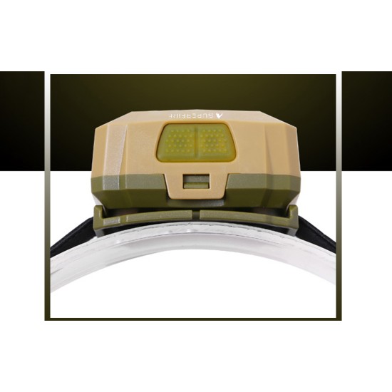 Φακός κεφαλής Superfire X30 – 340 lm, USB, 5 λειτουργίες, 130 μ.