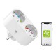 Gosund Διπλή Έξυπνη Πρίζα Εξωτερική WiFi SP211 3500W Tuya (Λευκό)