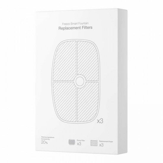 Petoneer Σετ με Ανταλλακτικά Φίλτρα & σφουγγάρι & φίλτρο αντλίας (3τμχ) (Λευκό)