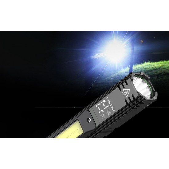 Πολυλειτουργικός φακός Superfire G19 – 200 lm, USB, 5 λειτουργίες, 200 μ.