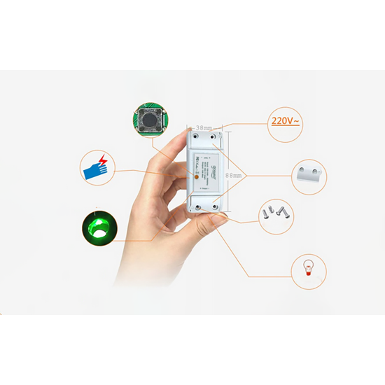 Gosund Έξυπνος Ενδιάμεσος Διακόπτης WiFi SW3 Tuya (Λευκό)
