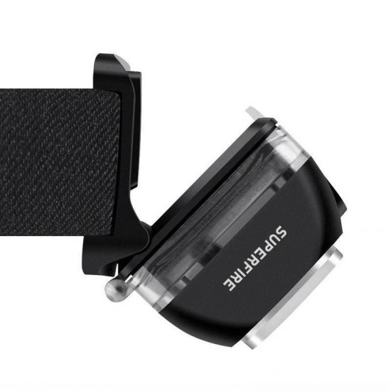 Φακός κεφαλής Superfire HL07 – 320 lm, USB, 5 λειτουργίες, 90 μ.