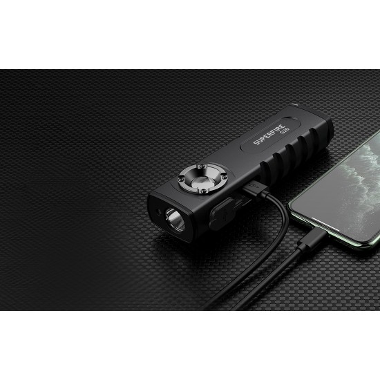 Multifunction Flashlight SuperFire G20, 470lm, USB