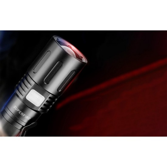 Flashlight Superfire X60-T, 1500lm, USB
