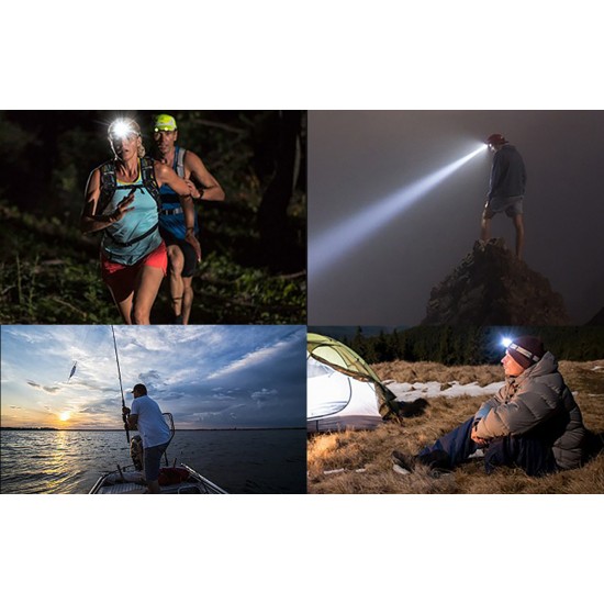 Φακός κεφαλής Superfire HL52 – 200 lm, USB, 350 μ., 3 λειτουργίες