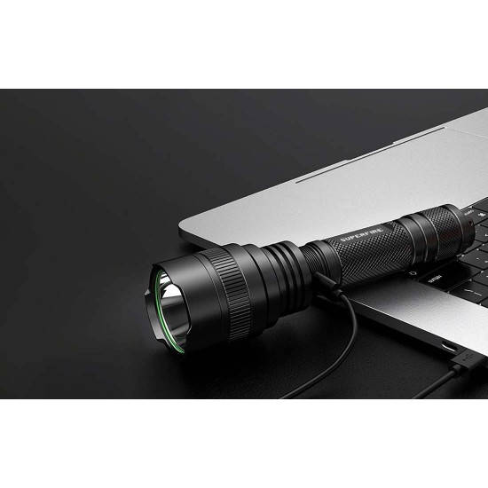 Φακός Superfire C8-H – 1200 lm, USB, 250 μ., 5 λειτουργίες