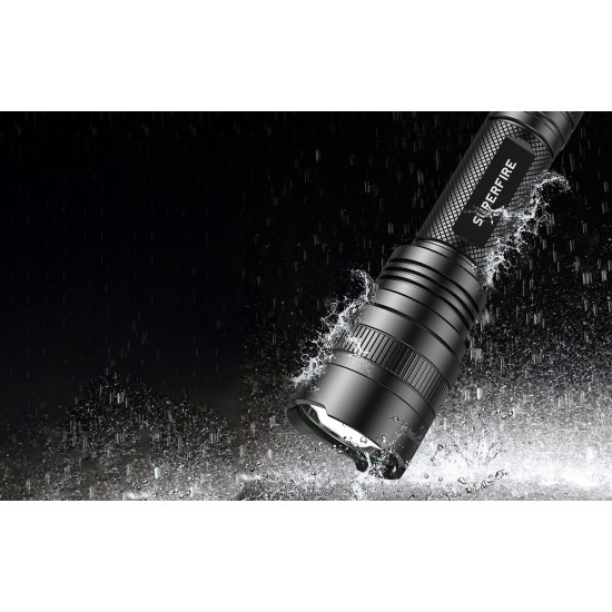 Φακός Superfire C8-H – 1200 lm, USB, 250 μ., 5 λειτουργίες