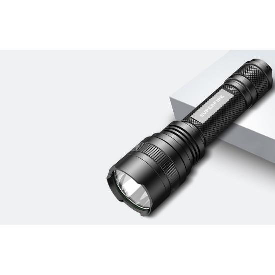 Φακός Superfire C8-H – 1200 lm, USB, 250 μ., 5 λειτουργίες