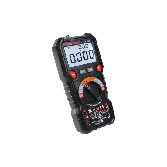 Digital Multimeter with Flashlight Habotest HT118A, True RMS, NCV