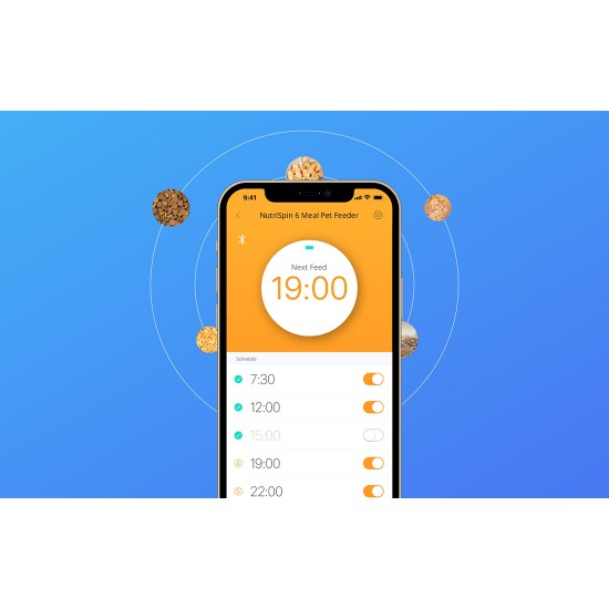 Petoneer Έξυπνη Ταΐστρα NutriSpin 6 Θέσεων (Λευκό)