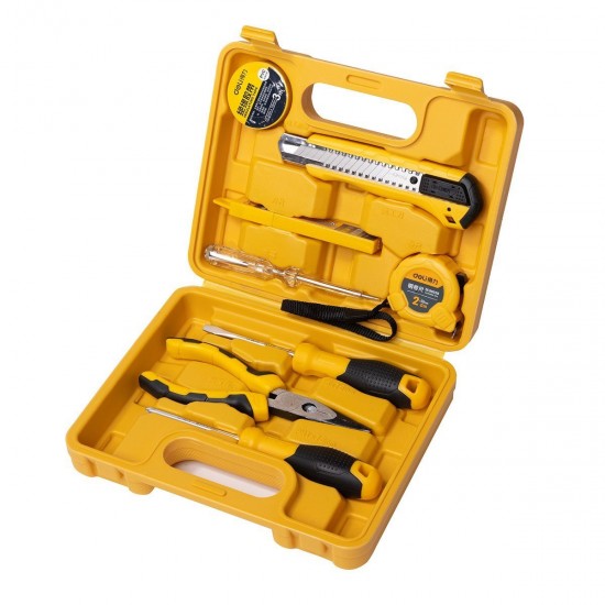 Deli Tools Σετ Εργαλείων με Θήκη EDL1008J, 8τμχ (Κίτρινο)