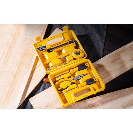 Deli Tools Σετ Εργαλείων με Θήκη EDL1008J, 8τμχ (Κίτρινο)