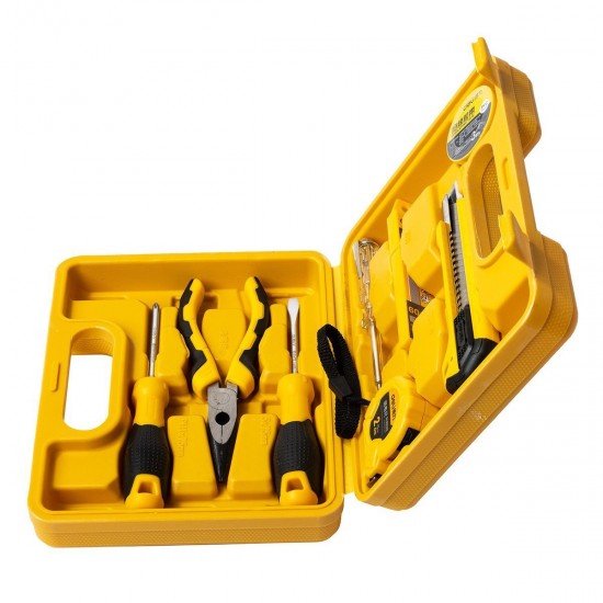 Deli Tools Σετ Εργαλείων με Θήκη EDL1008J, 8τμχ (Κίτρινο)
