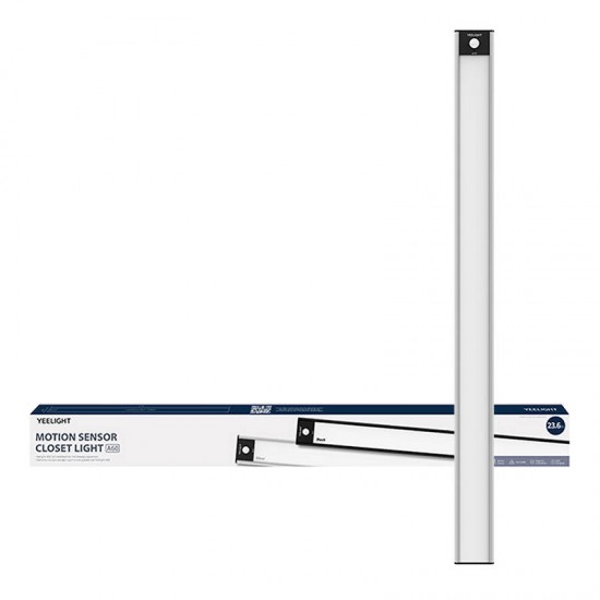 Yeelight Φωτιστικό Ντουλάπας/Ραφιών με Αισθητήρα Κίνησης 60cm 2700K (Ασημί)
