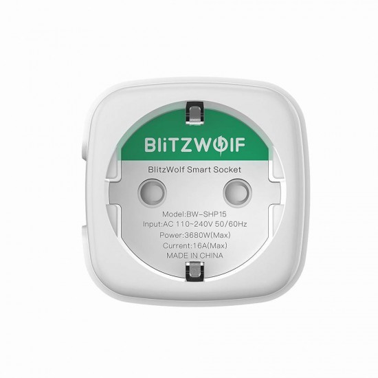 Blitzwolf Έξυπνη πρίζα BW-SHP15, ZigBee, 3680W (Λευκό)