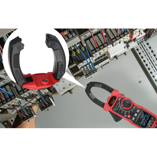 Habotest Ψηφιακή Αμπεροτσιμπίδα HT208A True RMS (Κόκκινο/Μαύρο)