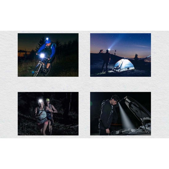 Φακός κεφαλής Superfire HL55 – 150 lm, USB-C, 4 λειτουργίες, 270 μ.