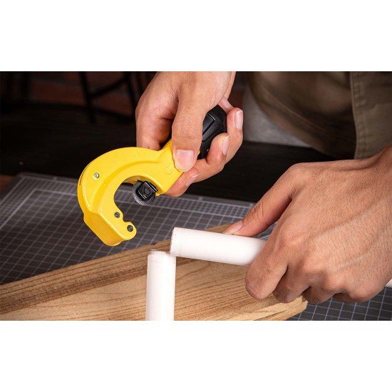 Metal pipe cutter 32mm Deli Tools EDL2504 (yellow)