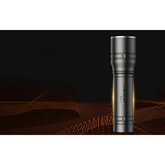 Φακός Superfire S33-A – USB, μαύρος, 4 λειτουργίες